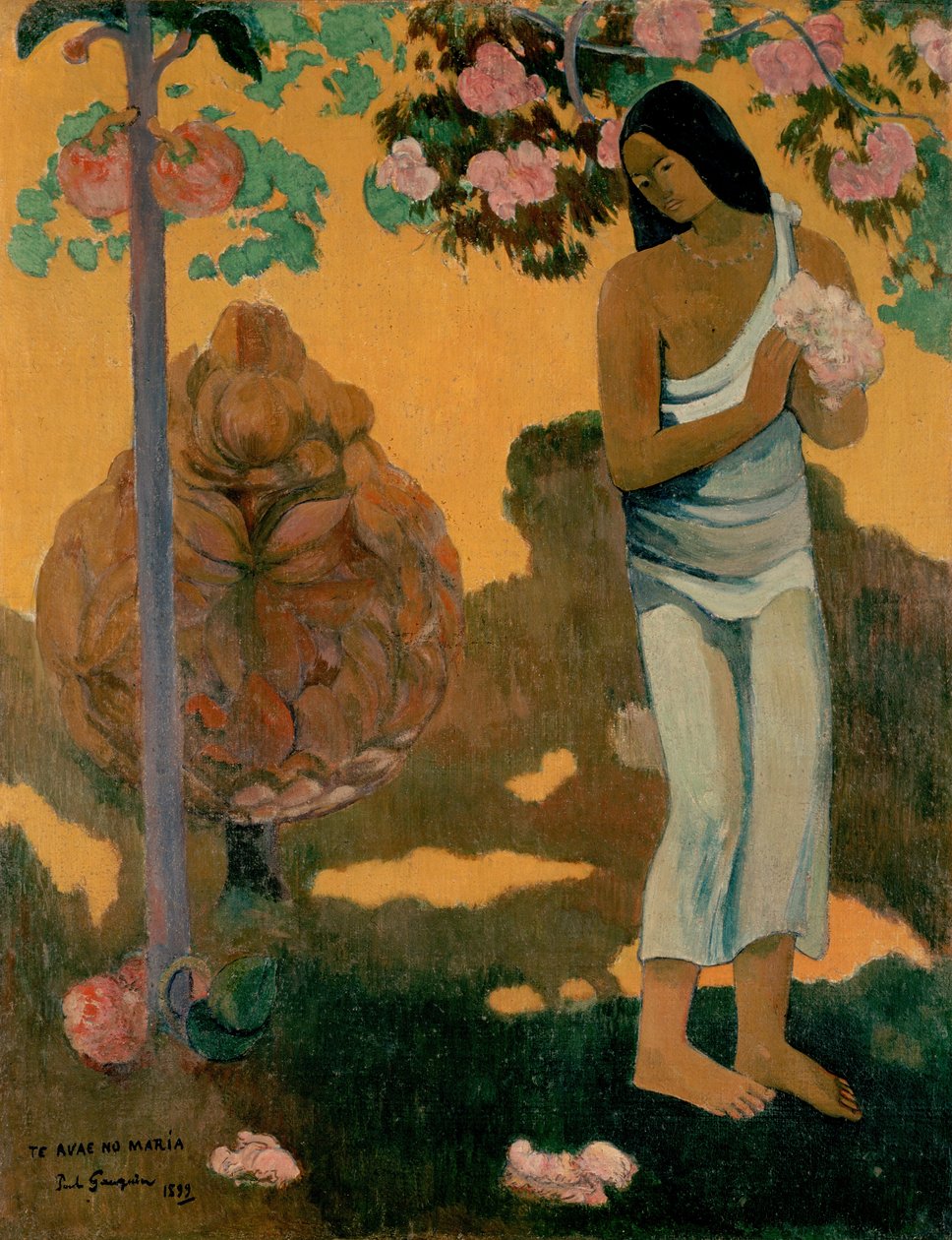Tahitański:  Te avae no Maria Miesiąc Maryi autorstwa Paul Gauguin