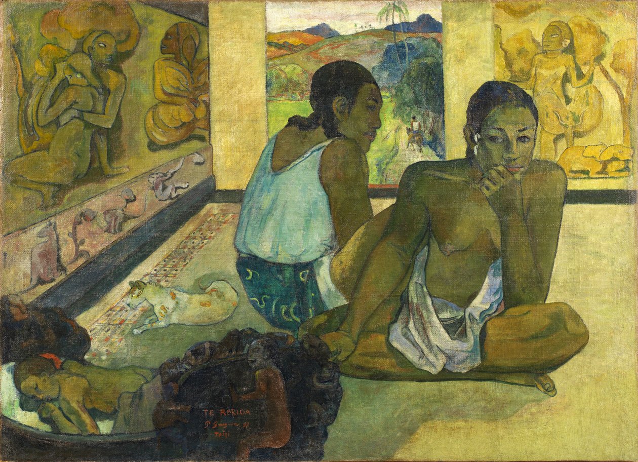 Tahitian:  Te rereioa The Dream autorstwa Paul Gauguin