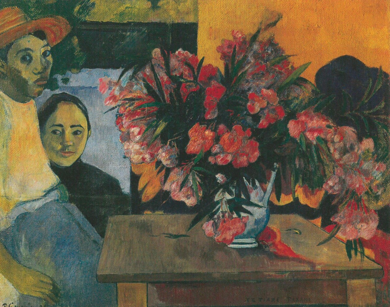 Tahitański:  Te tiare farani Wiązanka kwiatów autorstwa Paul Gauguin