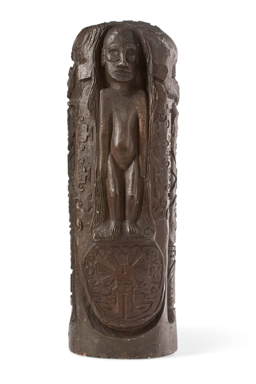 Tahitański Totem do Chrystusa na Krzyżu, po 1894 (tynk patynowany) autorstwa Paul Gauguin