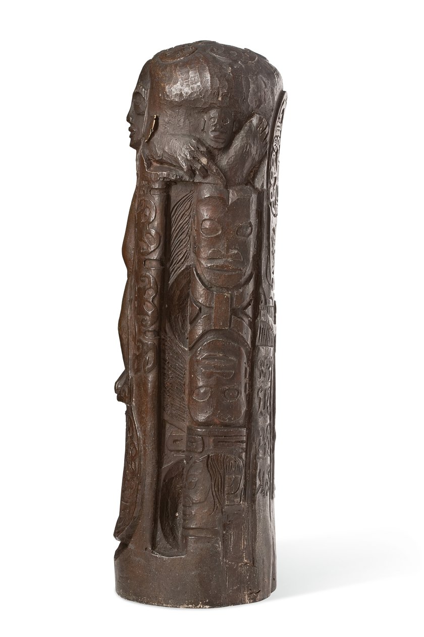 Tahitański Totem do Chrystusa na Krzyżu, po 1894 (tynk patynowany) autorstwa Paul Gauguin