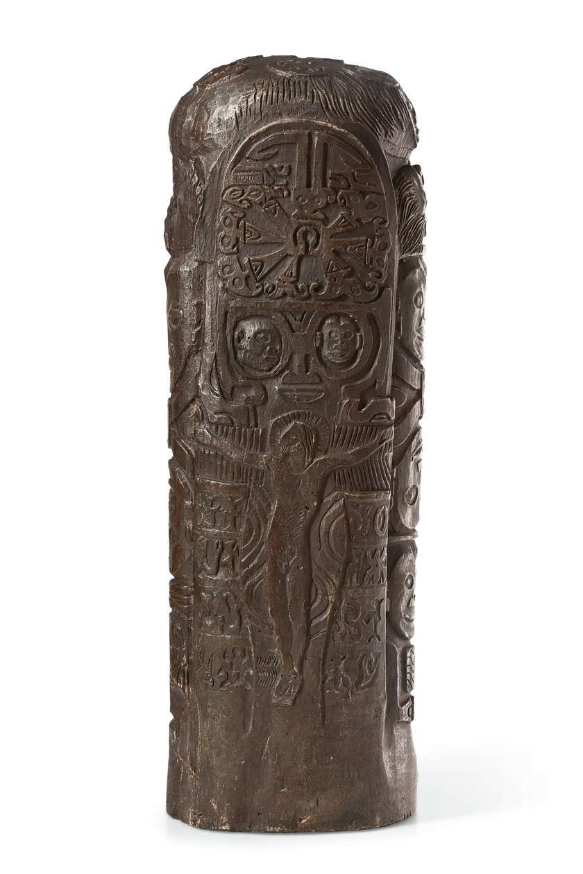 Tahitański Totem do Chrystusa na krzyżu, po 1894 r. autorstwa Paul Gauguin
