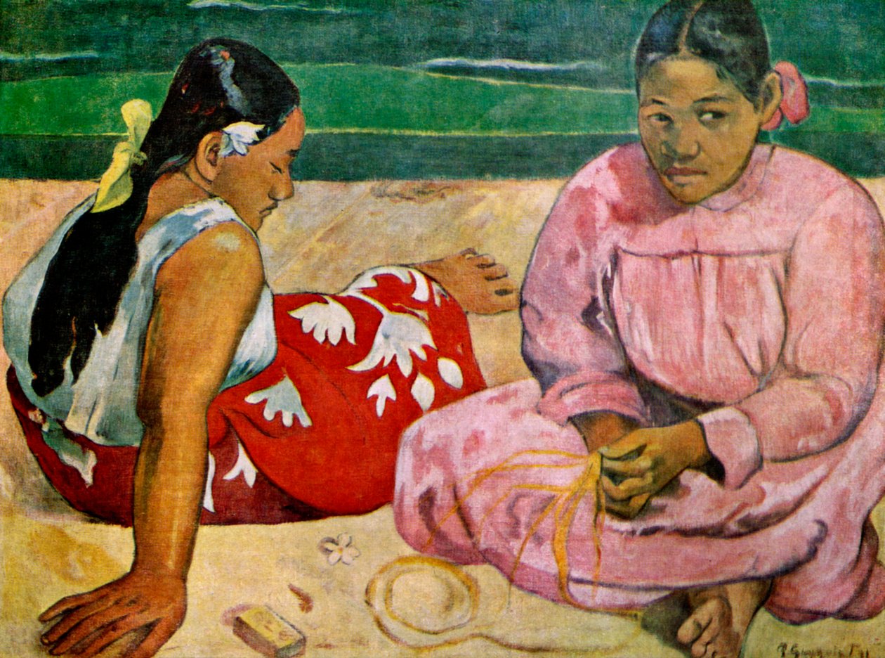Tahitańskie kobiety na plaży, 1891 1939. autorstwa Paul Gauguin