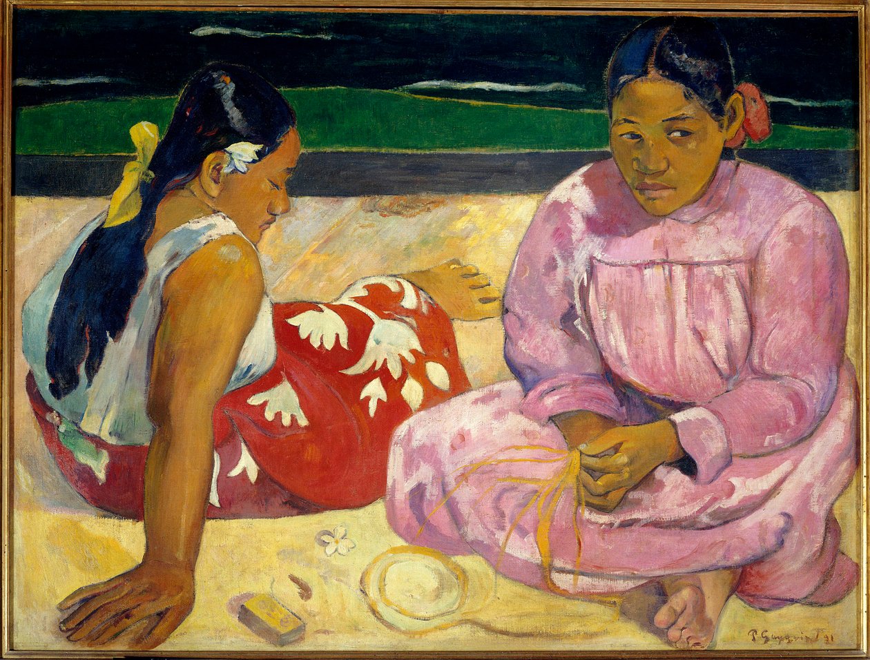 Kobiety z Tahiti lub Na plaży autorstwa Paul Gauguin