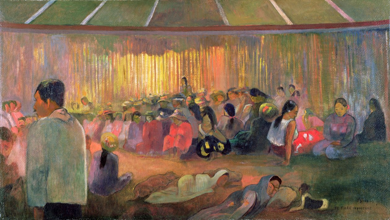 Te Fare Hymenee autorstwa Paul Gauguin