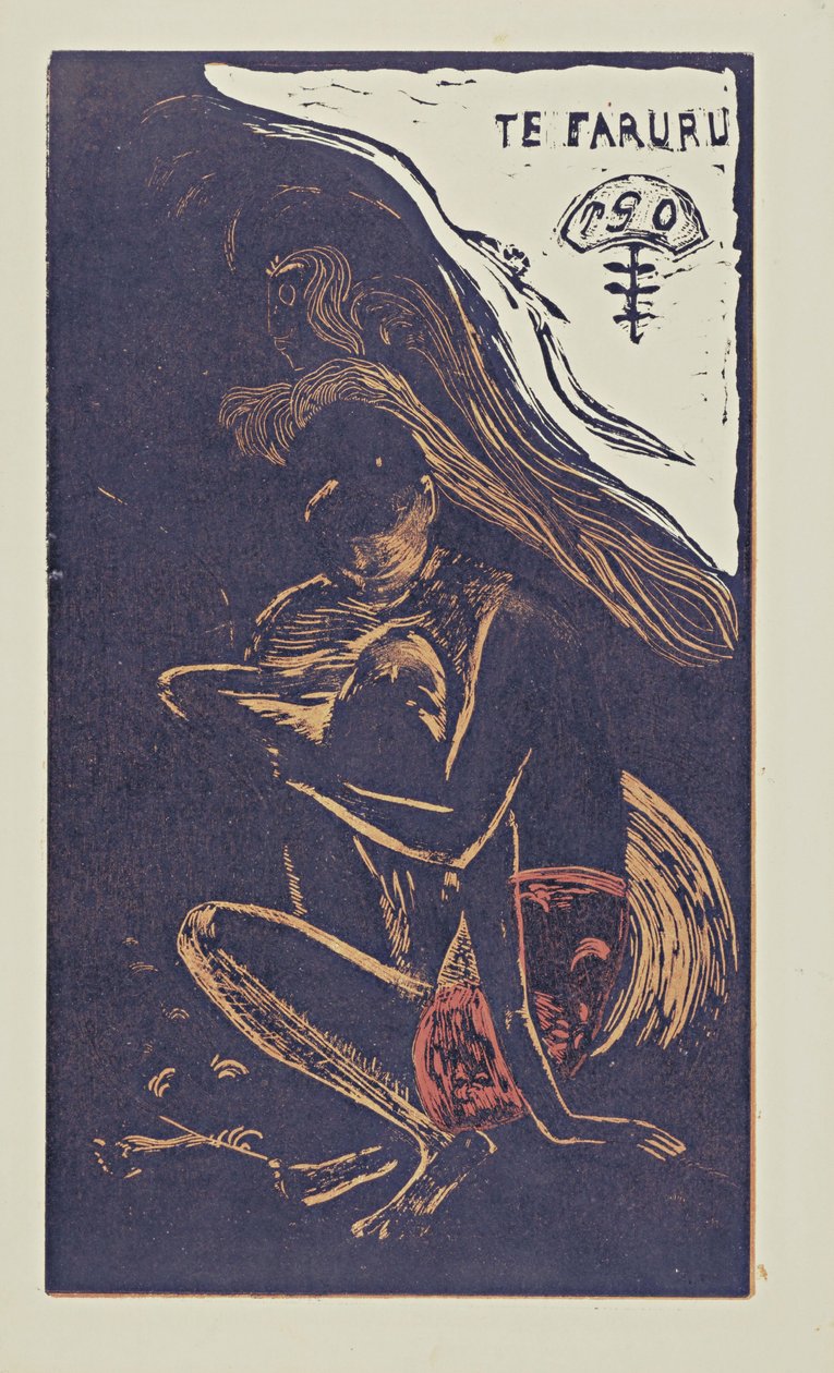 Faruru tutaj kochamy się z serii Noa Noa, 1893-1894 autorstwa Paul Gauguin