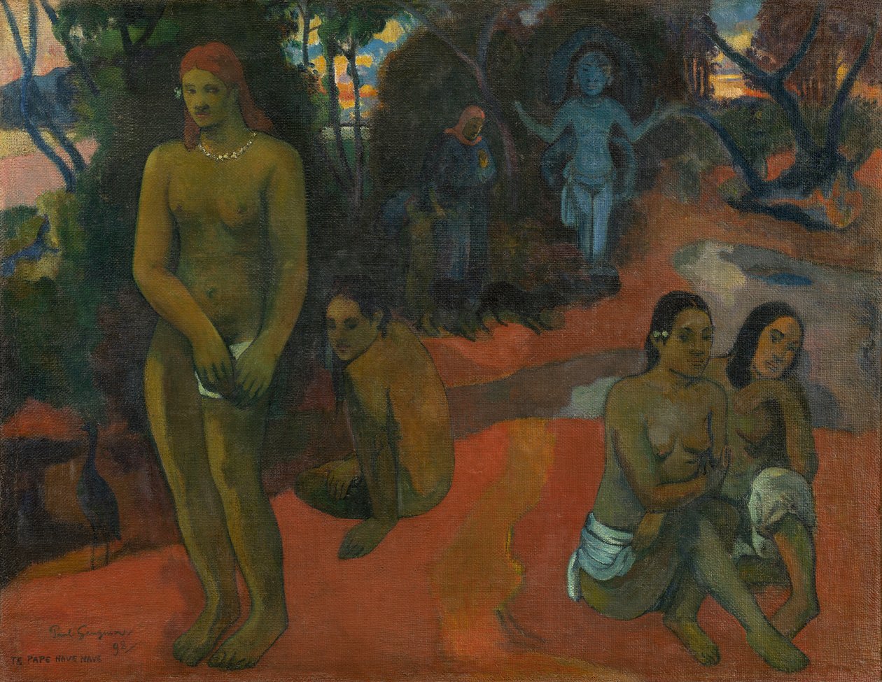 Te Pape Nave Nave (Wspaniały Wody) autorstwa Paul Gauguin