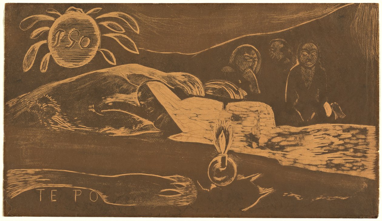 Te Po (Długa noc) autorstwa Paul Gauguin