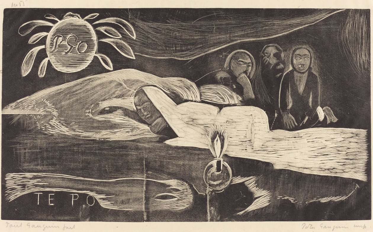 Te Po (Długa noc) autorstwa Paul Gauguin