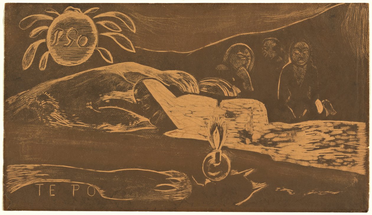 Te Po (Die lange Nacht) autorstwa Paul Gauguin