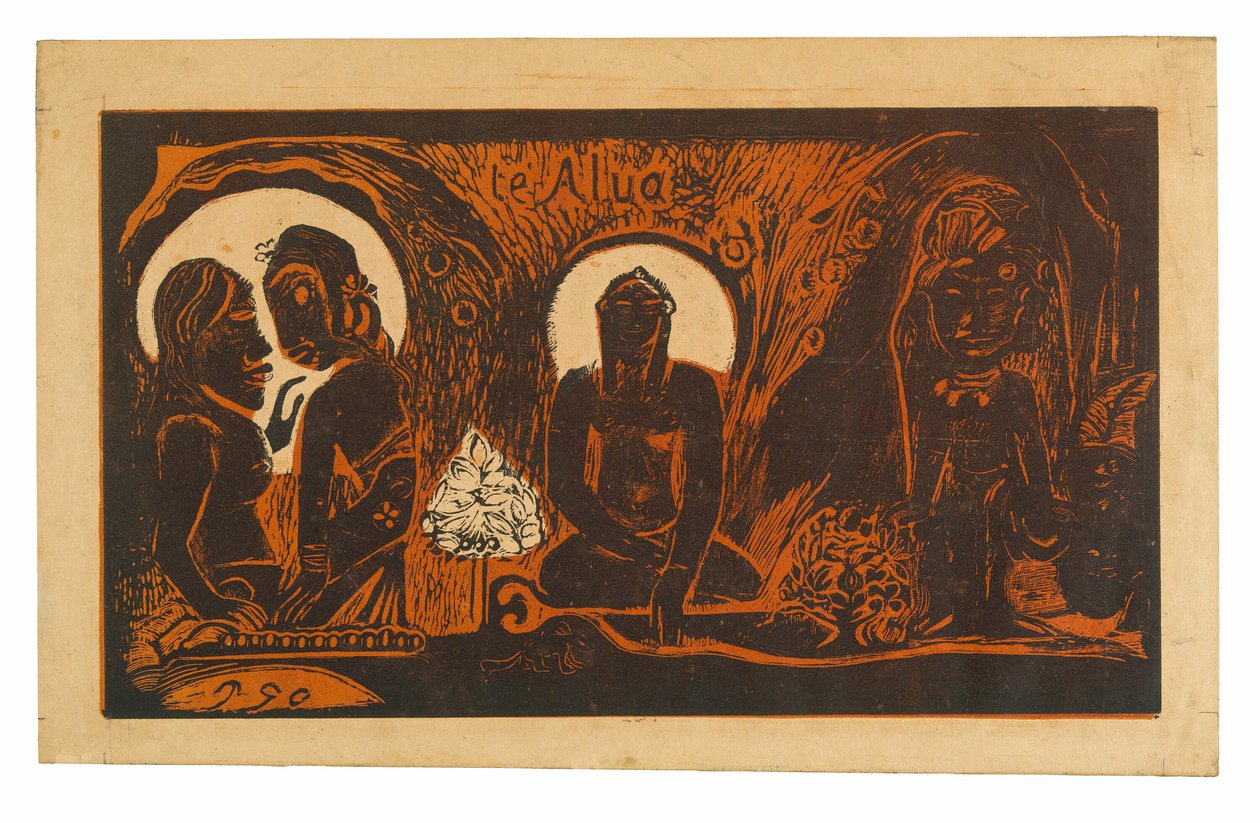 Te atua (Bóg), z Noa Noa Suite autorstwa Paul Gauguin