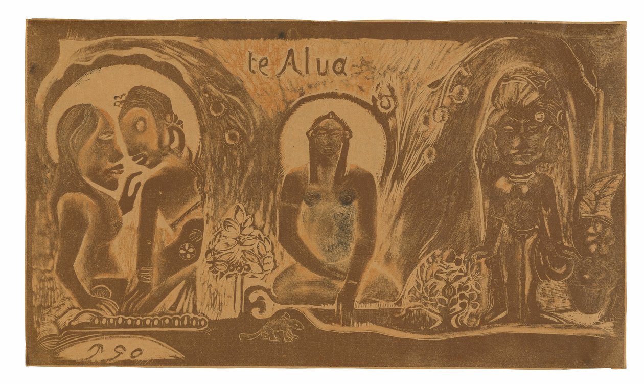 Te atua (Bóg), z Noa Noa Suite autorstwa Paul Gauguin