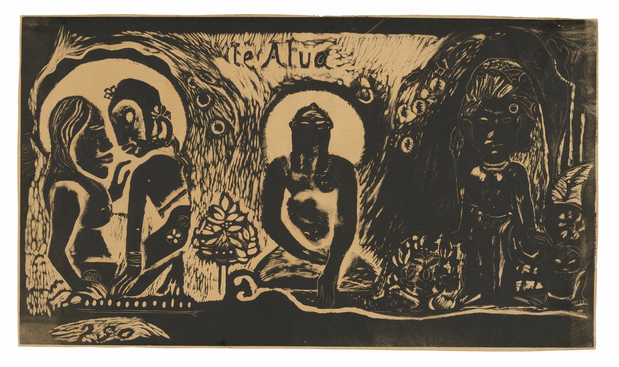 Te atua (Bóg), z Noa Noa Suite autorstwa Paul Gauguin