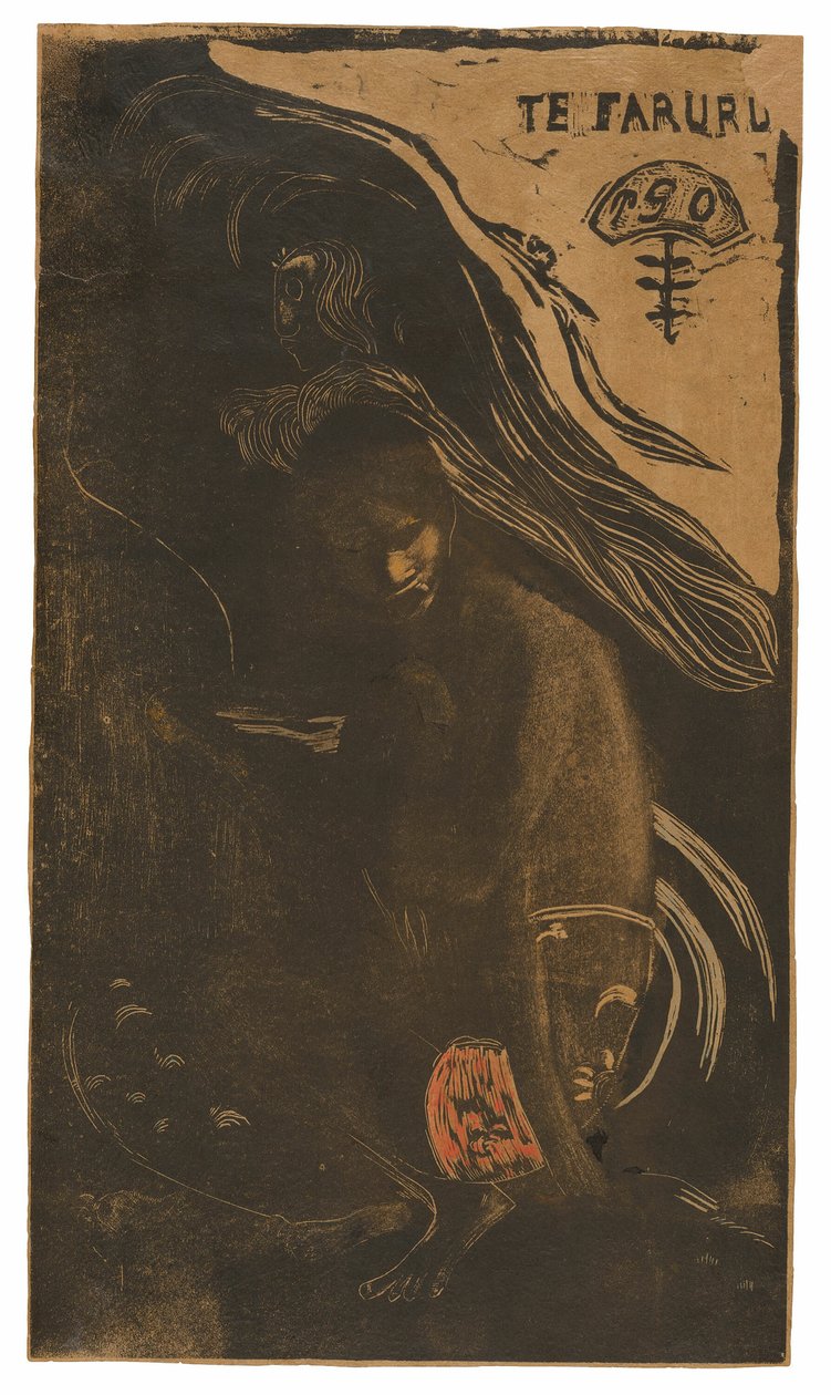 Te faruru (Tu kochamy się), z Noa Noa Suite autorstwa Paul Gauguin