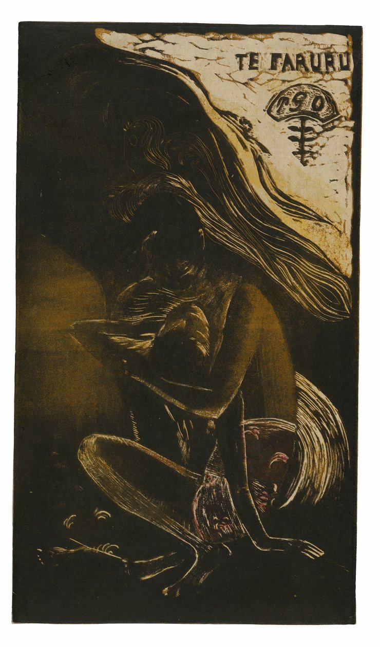 Te faruru (Tu kochamy się), z Noa Noa Suite autorstwa Paul Gauguin