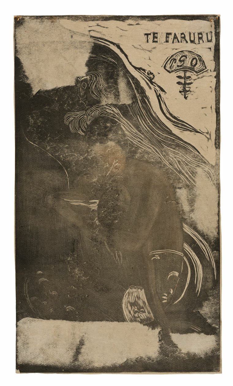 Te faruru (Tu kochamy się), z Noa Noa Suite autorstwa Paul Gauguin