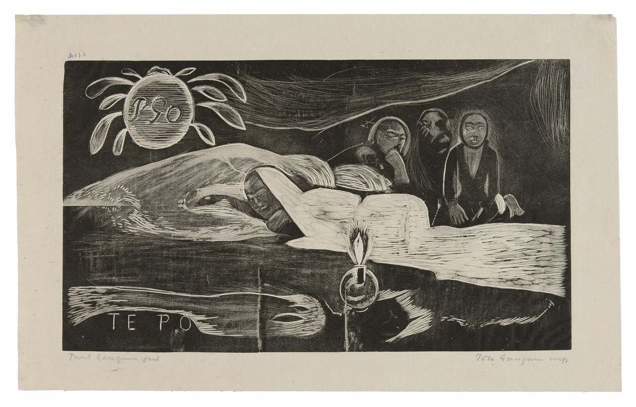Te po (Noc), z Noa Noa Suite autorstwa Paul Gauguin