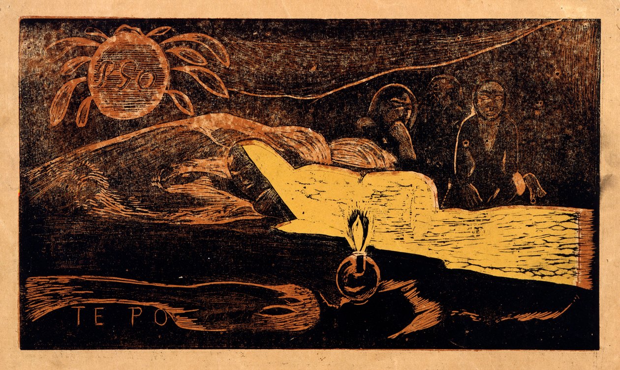 Ty po. Wielka noc z serialu Noa Noa, 1893-1894 autorstwa Paul Gauguin