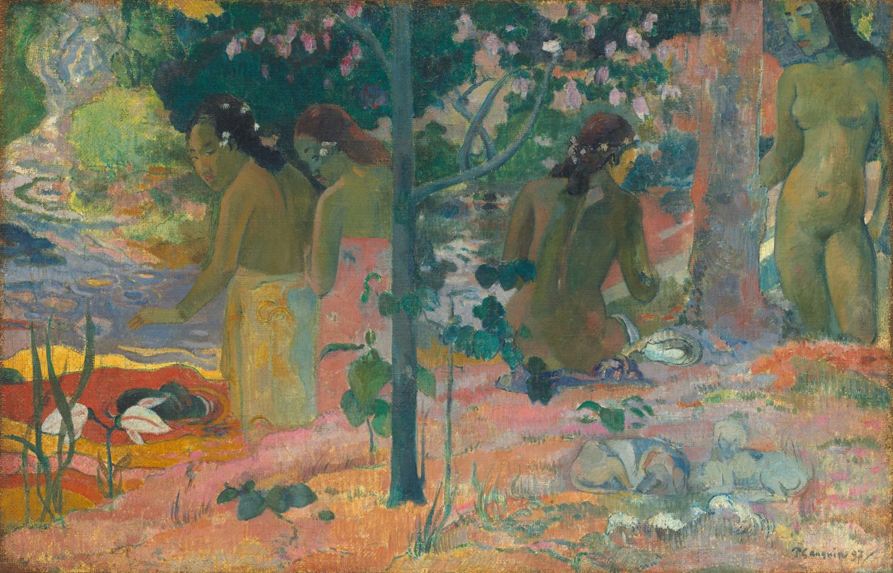 Kąpiący się autorstwa Paul Gauguin