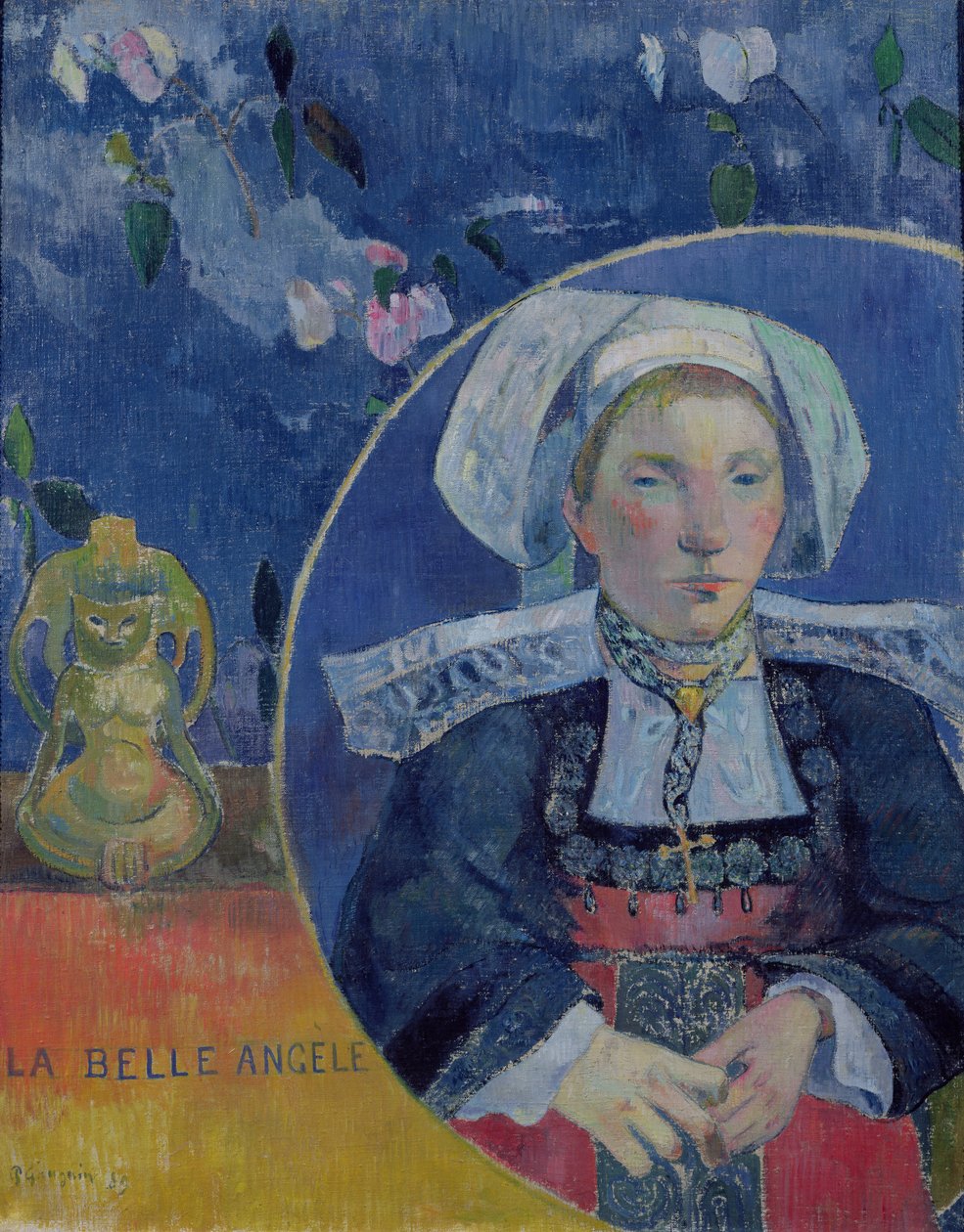 Piękny anioł (Madame Angele Satre, karczmarz w Pont-Aven) autorstwa Paul Gauguin