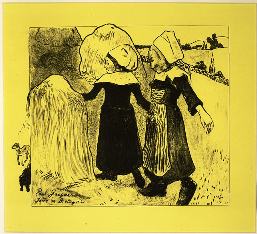Radości Bretanii, z Suity Volpini: Dessins litographiques, 1889., 1889. autorstwa Paul Gauguin