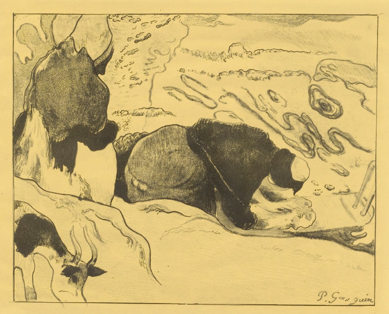 Praczki autorstwa Paul Gauguin
