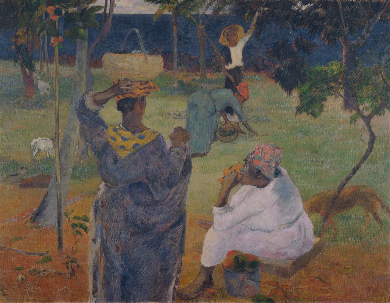 Drzewa mango, Martynika autorstwa Paul Gauguin