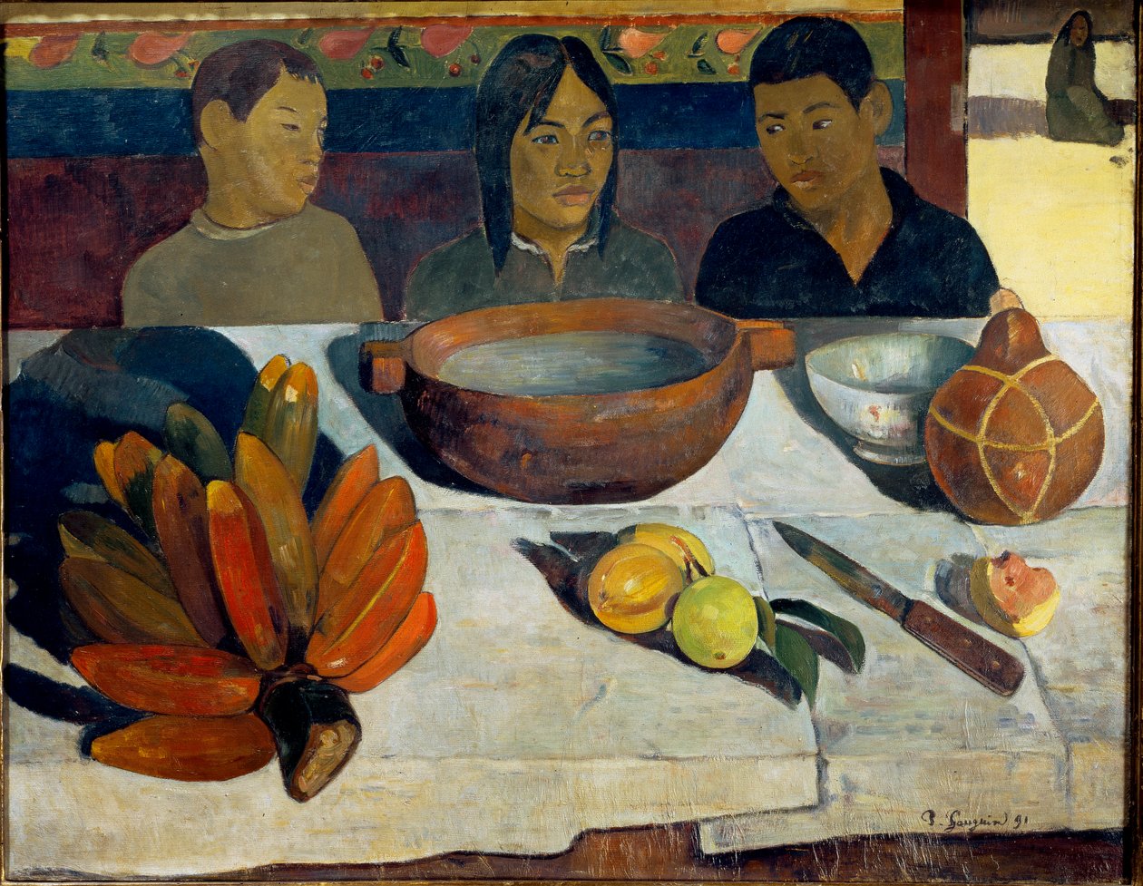 Posiłek lub Banany autorstwa Paul Gauguin