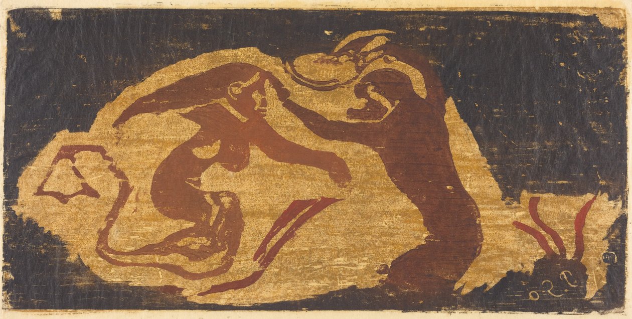 Die Meerjungfrau und der Affe autorstwa Paul Gauguin