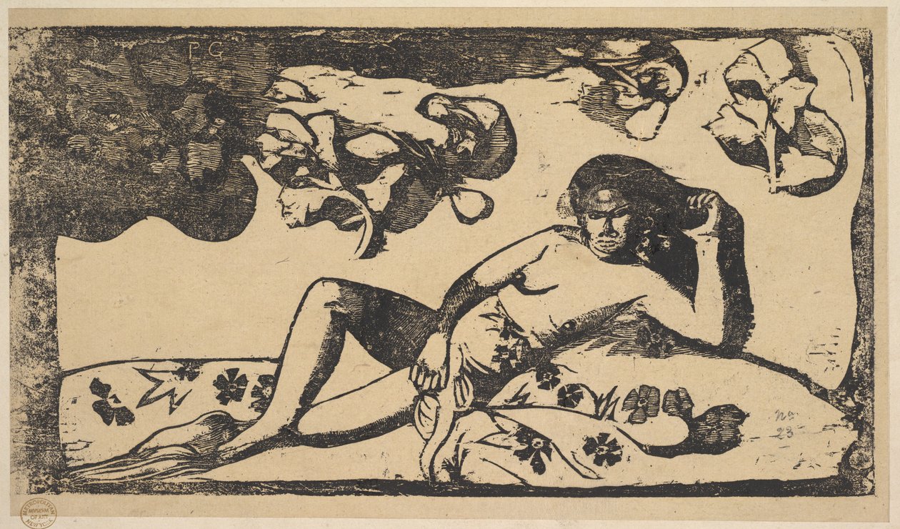 Królowa piękności - ospała, 1898. autorstwa Paul Gauguin