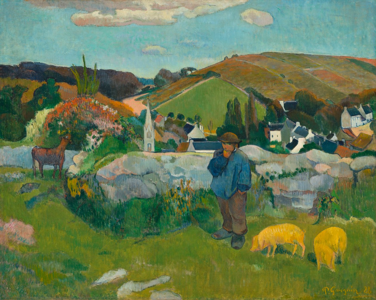 Świniopas, 1888 autorstwa Paul Gauguin