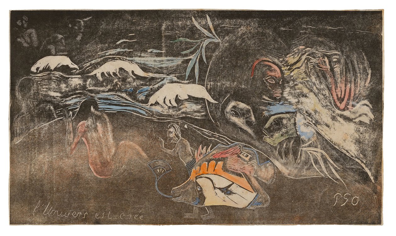 Wszechświat jest tworzony), z Noa Noa Suite autorstwa Paul Gauguin