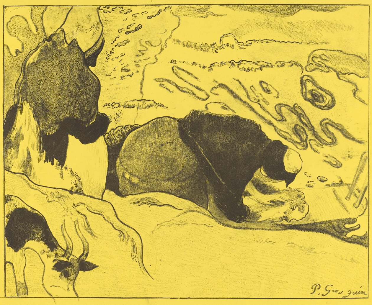 Praczki autorstwa Paul Gauguin