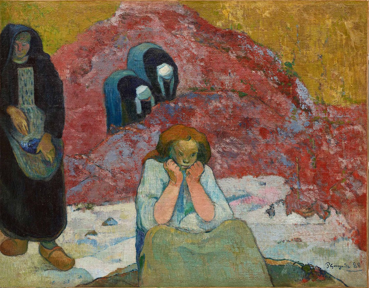 Żniwa wina, nędza ludzka, 1888. autorstwa Paul Gauguin
