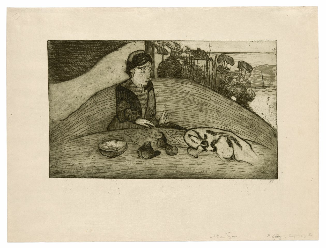 Kobieta z figami autorstwa Paul Gauguin