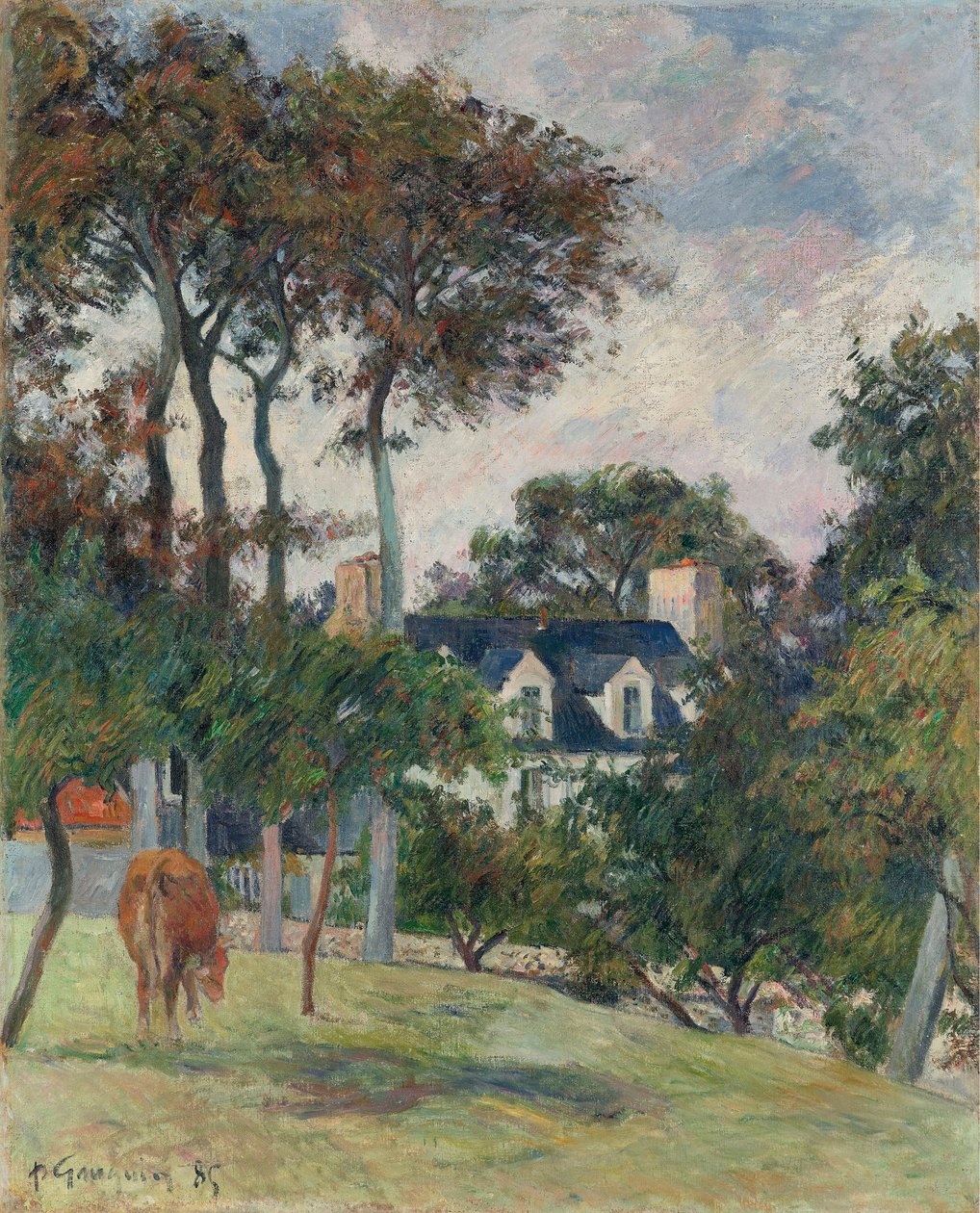 Biały Dom, 1885. autorstwa Paul Gauguin