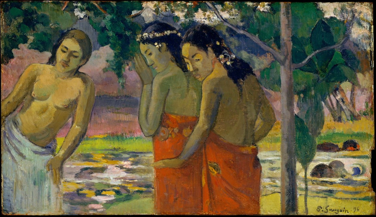 Trzy Tahitanki autorstwa Paul Gauguin