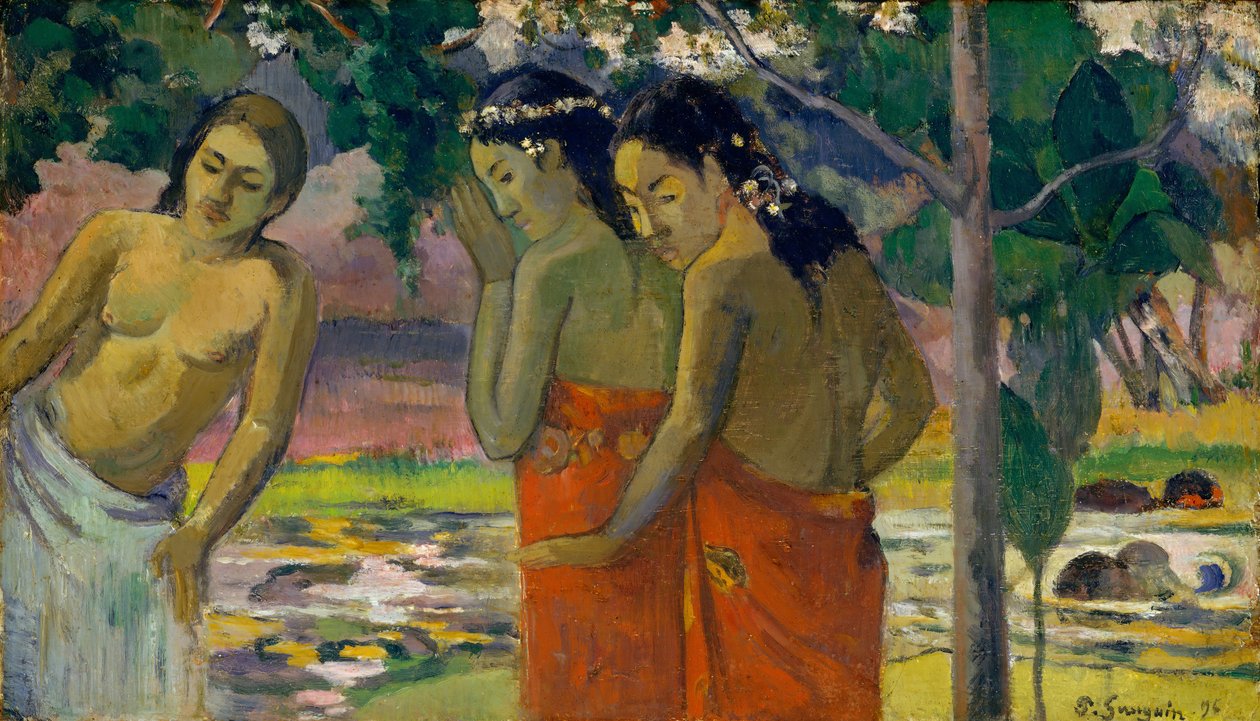 Trzy Tahiti, 1896. autorstwa Paul Gauguin