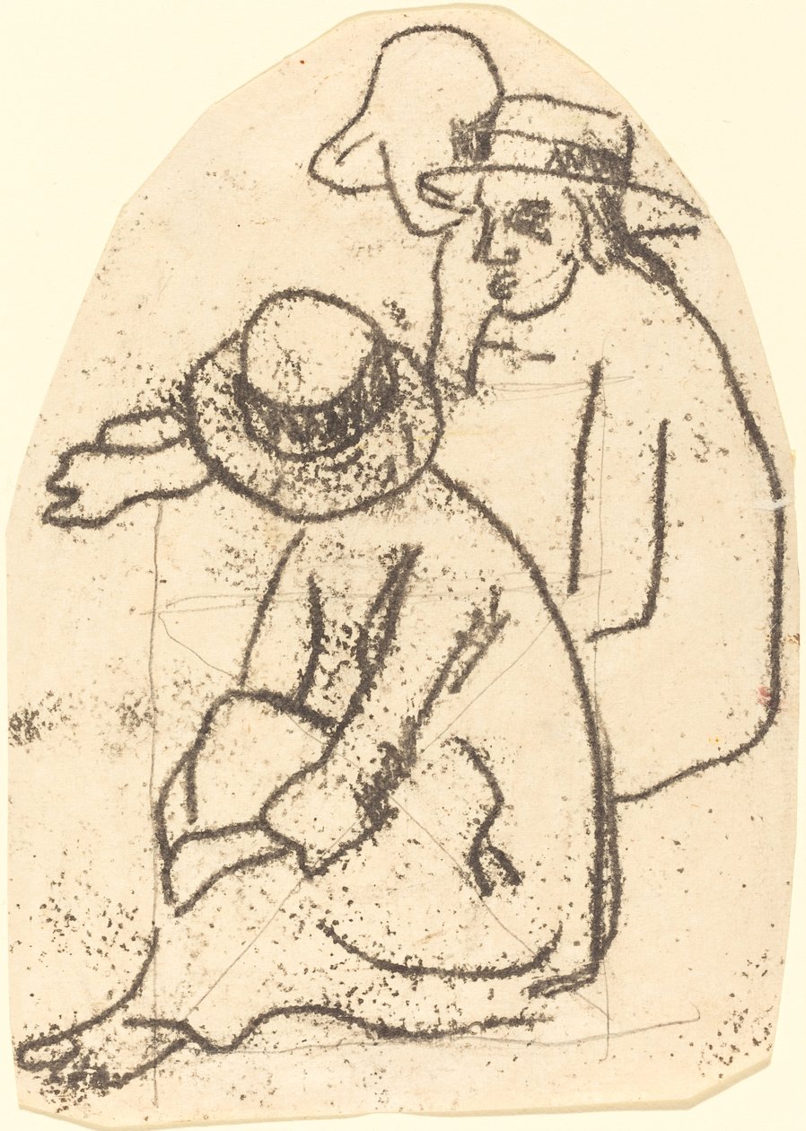 Trzech Tahitańczyków (Studium dla „Siostry Miłosierdzia”) autorstwa Paul Gauguin