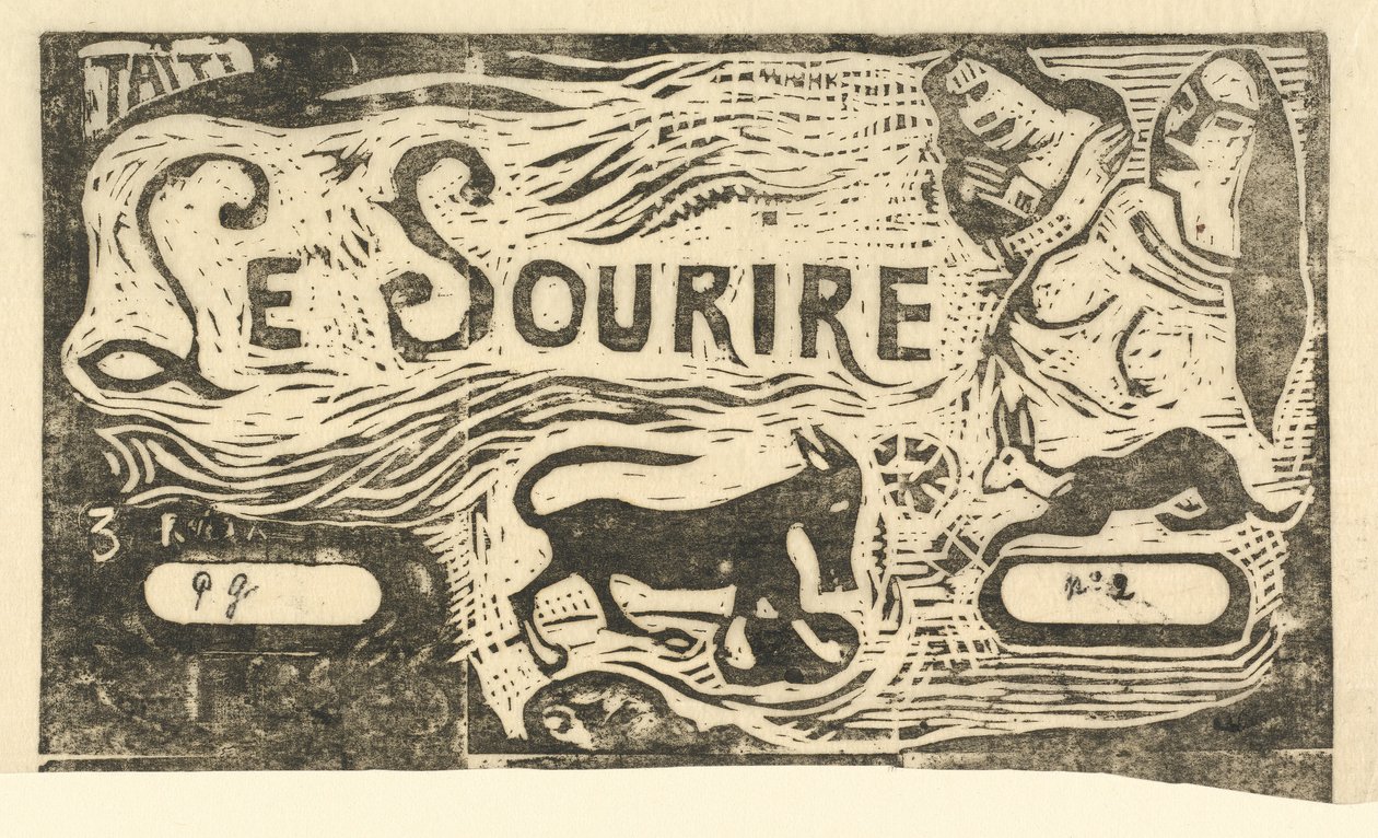 Strona tytułowa „Uśmiechu” autorstwa Paul Gauguin