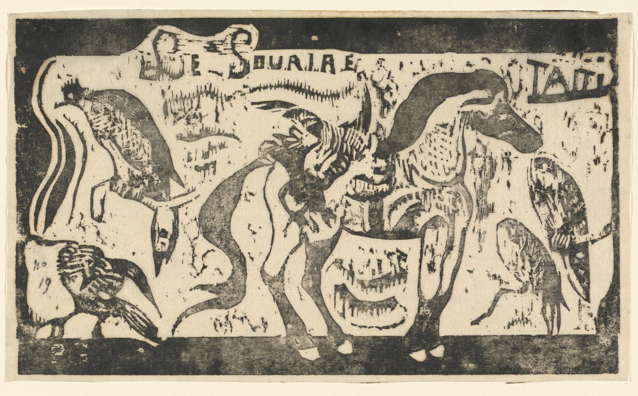 Strona tytułowa „Uśmiechu” autorstwa Paul Gauguin