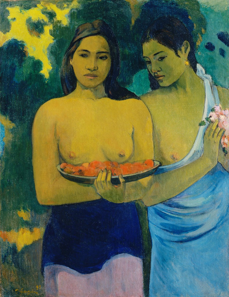 Dwie tahitańskie kobiety autorstwa Paul Gauguin