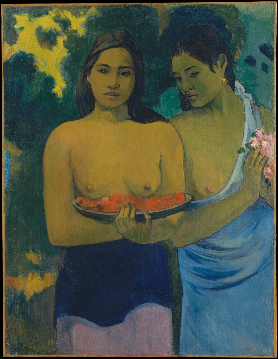 Dwie Tahitanki autorstwa Paul Gauguin