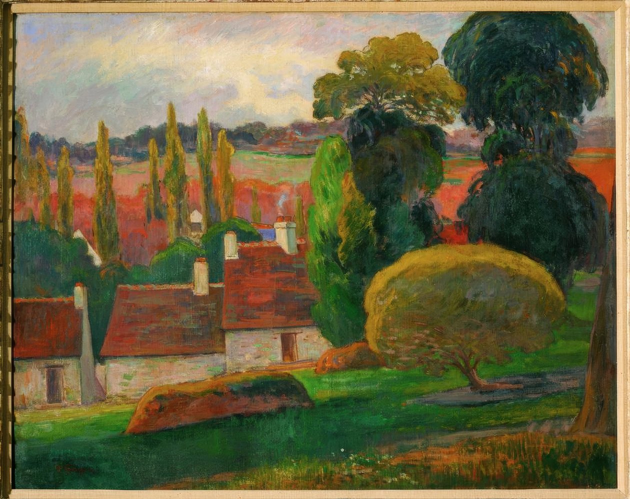 Farma w Bretanii autorstwa Paul Gauguin