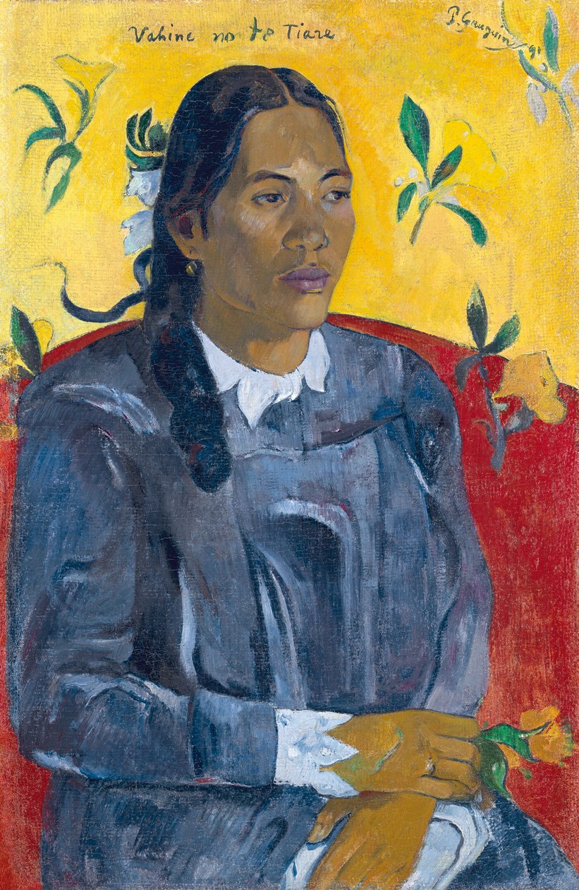 Kobieta z kwiatem Kobieta z kwiatem. autorstwa Paul Gauguin