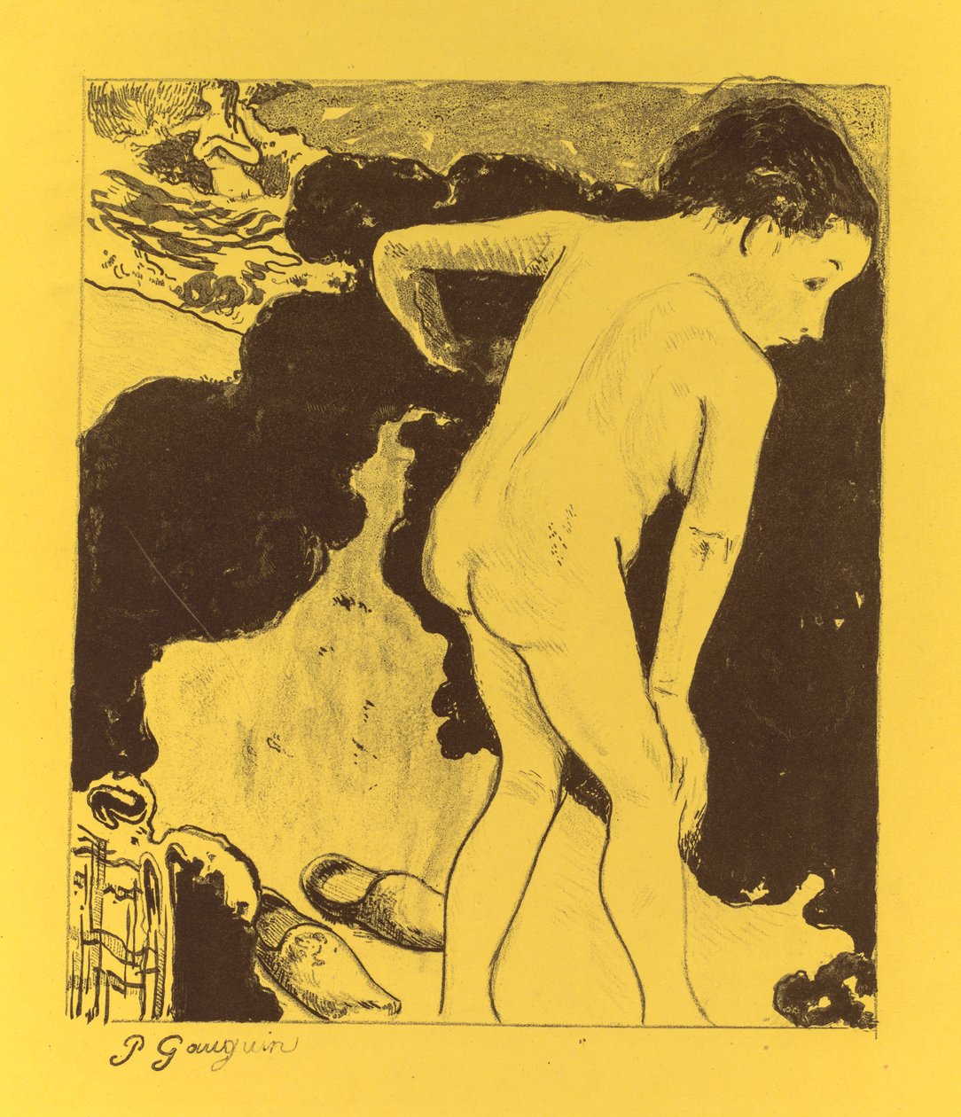 Apartament Volpini: bretońscy kąpiący autorstwa Paul Gauguin