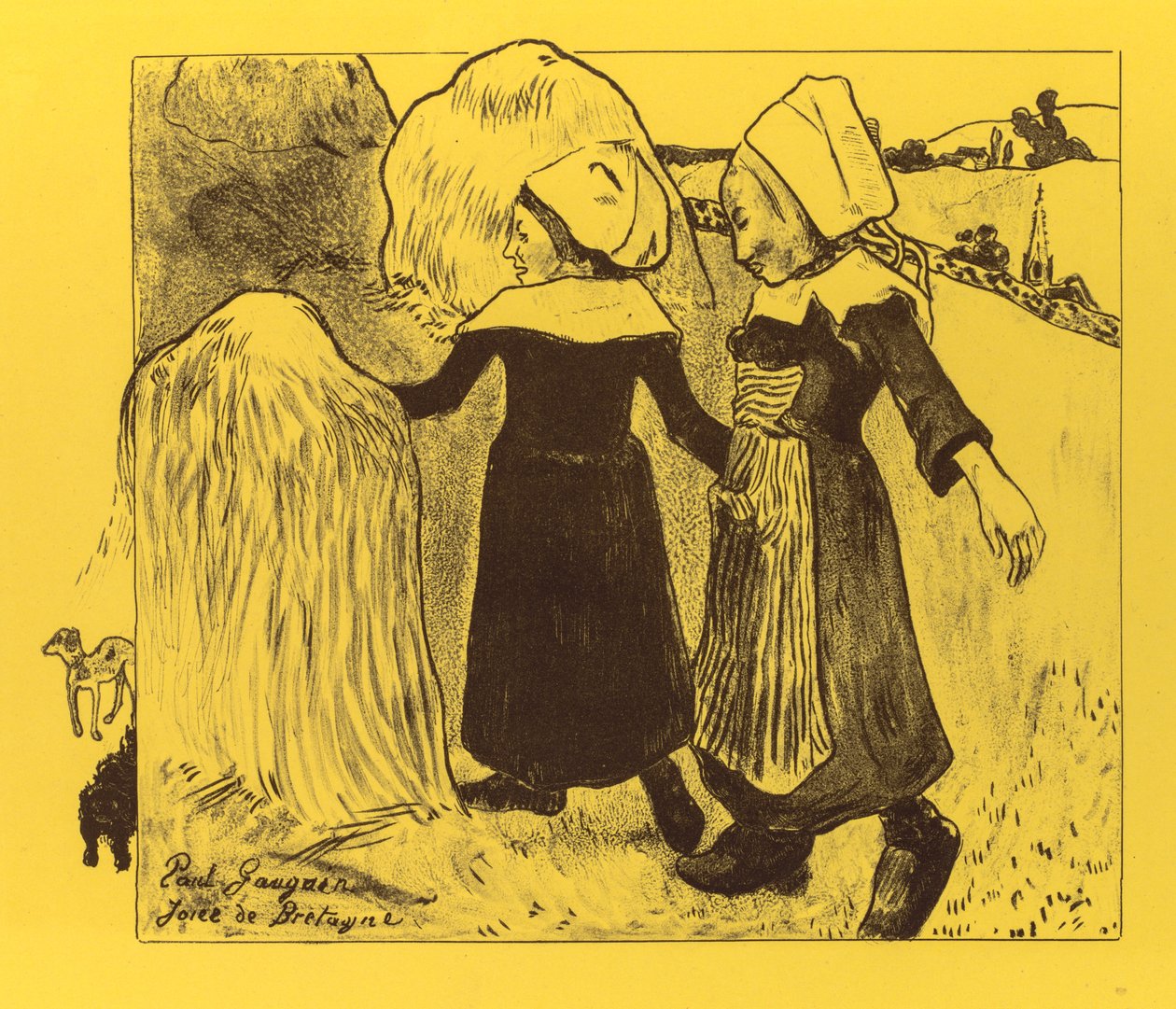 Suita Volpini: Radości Bretanii Radości Bretanii, 1889. autorstwa Paul Gauguin