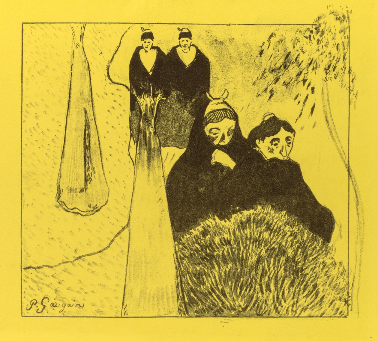Suita Volpini: Stare kobiety z Arles Les Vieilles Filles [Arles], 1889. autorstwa Paul Gauguin