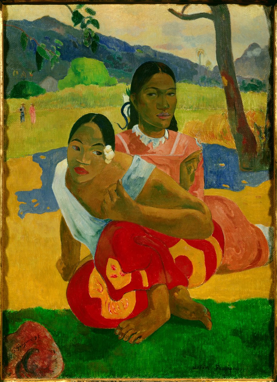 Kiedy bierzesz ślub? (Nafea faa ipoipo) Obraz Paula Gauguina (1848-1903) 1892 autorstwa Paul Gauguin