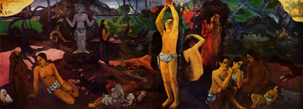 Skąd pochodzimy - czym jesteśmy - dokąd idziemy, 1936 autorstwa Paul Gauguin